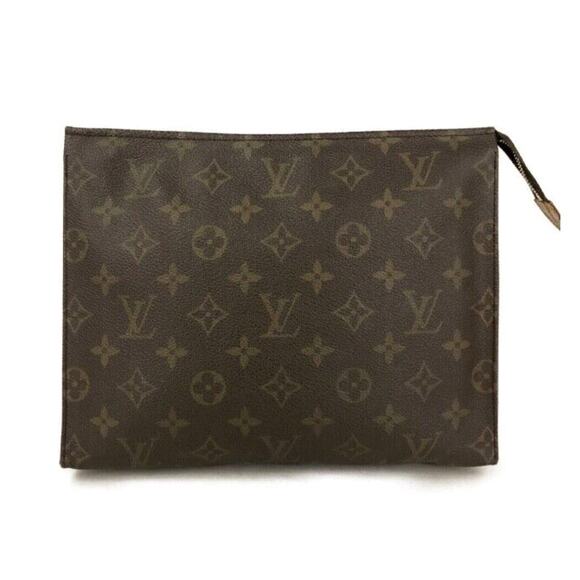 Authentic LV Louis Vuitton Monogram Poche Toilette Cosmetics Zip Pouch Vintage - Picture 1 of 10